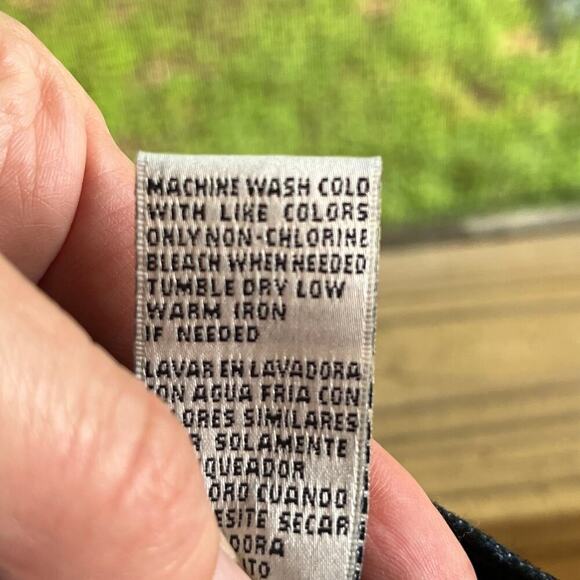 Bill Blass Women's Vintage Blue & Black Floral Print Flare Leg Jeans Size 12 - Picture 11 of 11